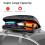 Costway 400L Cargo Box Waterproof Rooftop Cargo Carrier Roof Storage Box Black 6
