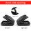 Costway 400L Cargo Box Waterproof Rooftop Cargo Carrier Roof Storage Box Black 7
