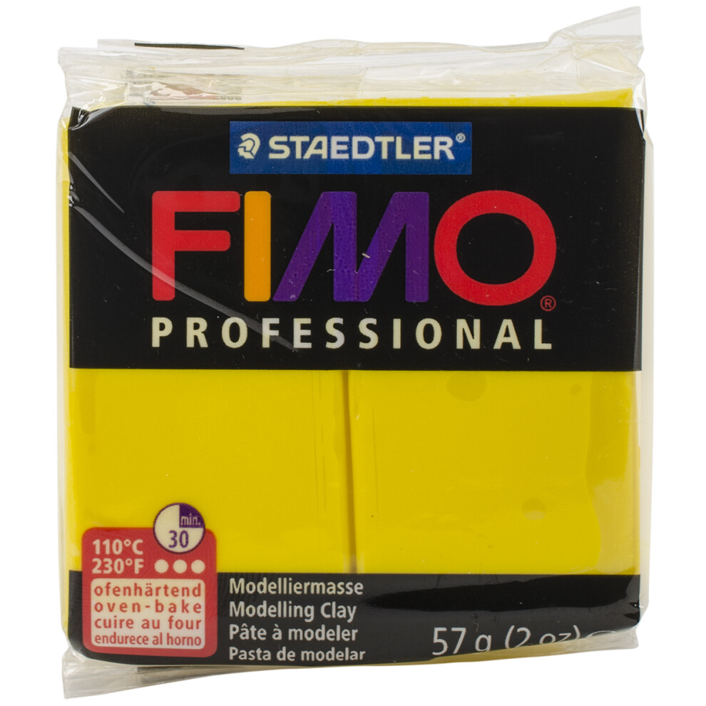 Fimo Professional Soft Polymer Clay 2oz-Yellow EF8005-100