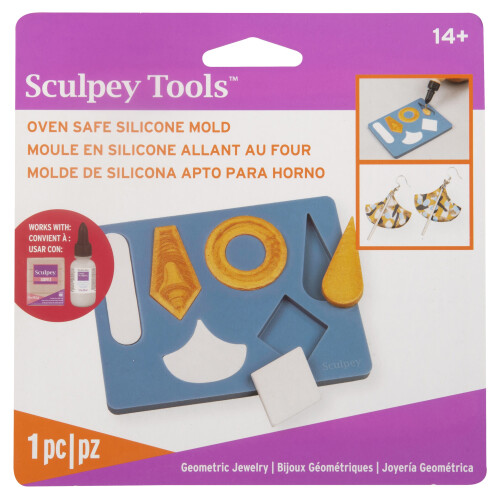 Stampo in silicone Sculpey per gioielli geometrici