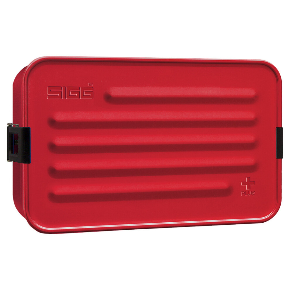 (L, Red) Sigg Metal Lunch Box