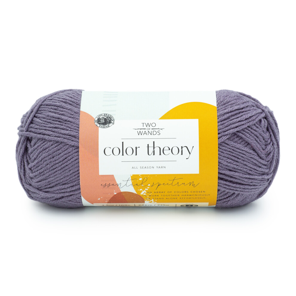 Lion Brand Yarn Two Of Wands: Color Theory Garn, 1 Packung, Amethyst-image