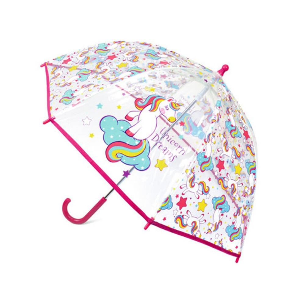 Childrens/Kids Unicorn Dreams Dome Umbrella