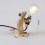 Mouse Table Lamp Resin Decor Rat Desk Room Home Office Bedside Light 3