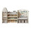Living And Home Kids Large Plastic Toy Storage Organizer and Bookshelf Combination 2