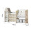 Living And Home Kids Large Plastic Toy Storage Organizer and Bookshelf Combination 4