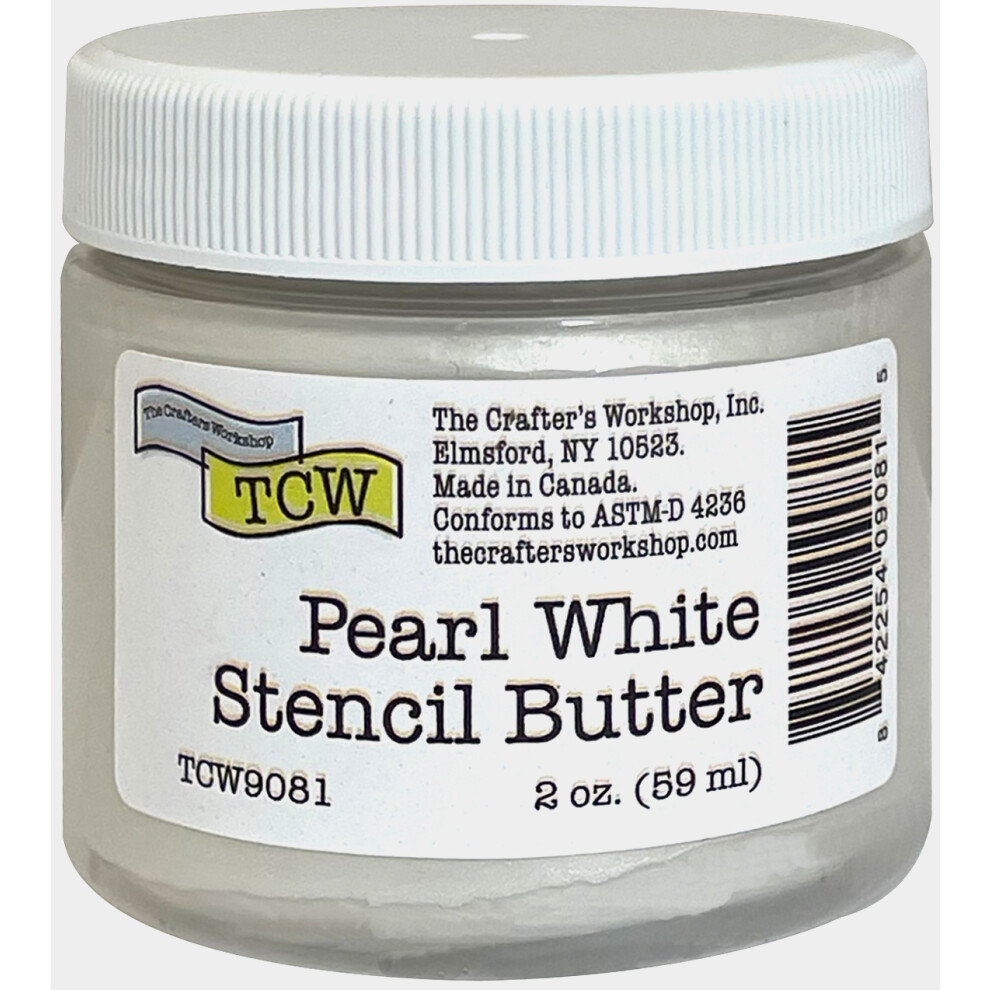 Crafter's Workshop Stencil Butter 2oz-Pearl White TCWSB2OZ-9081