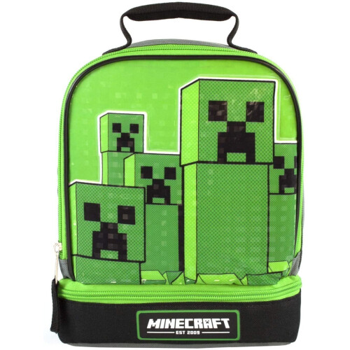 Minecraft Minecraft Childrens/Kids Double Creeper Lunch Bag
