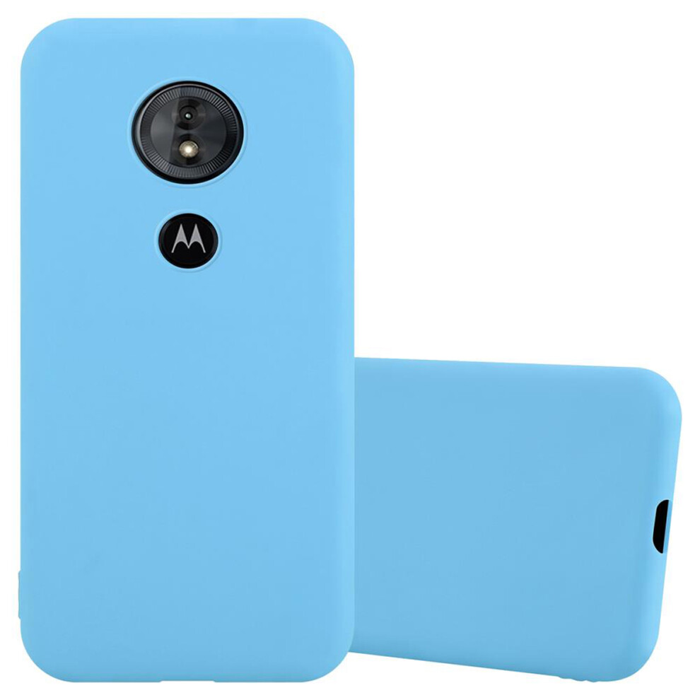 Cadorabo (Candy Blau, Motorola Moto E5 / G6 Play) Case For Motorola Moto E5 / G6 Play Cover Protection Tpu Silicone Gel Back Case Blue