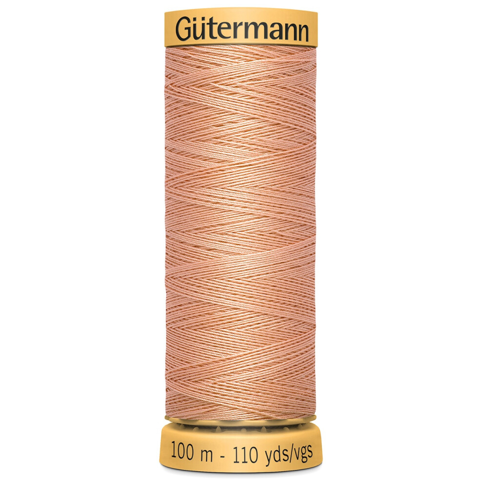 Gutermann Natural Cotton Thread 110yd-Light Salmon 103C-4980