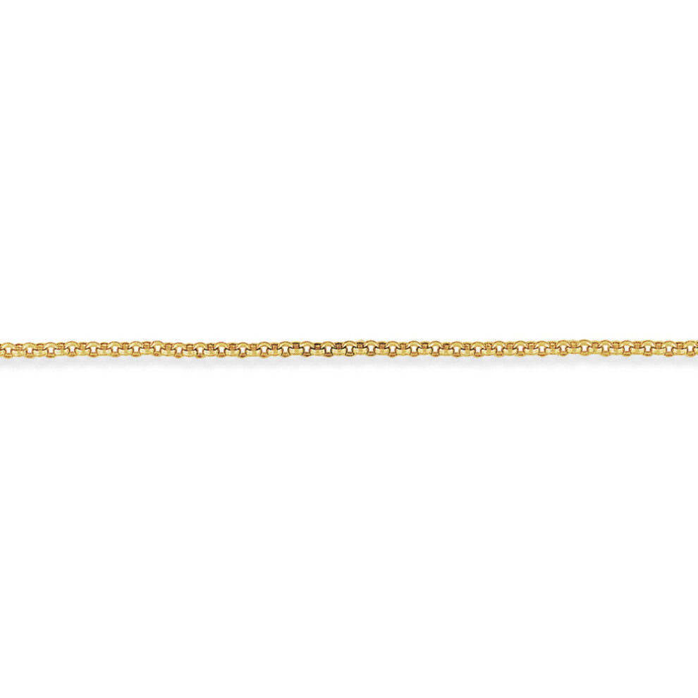 (24) Jewelco London 9ct Light Yellow Gold - Round Belcher Pendant Chain Necklace - 2.6mm gauge