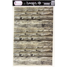 Dress My Craft Transfer Me Sheet 12.5"X18.5"-Wood Background #2 DMCD3775