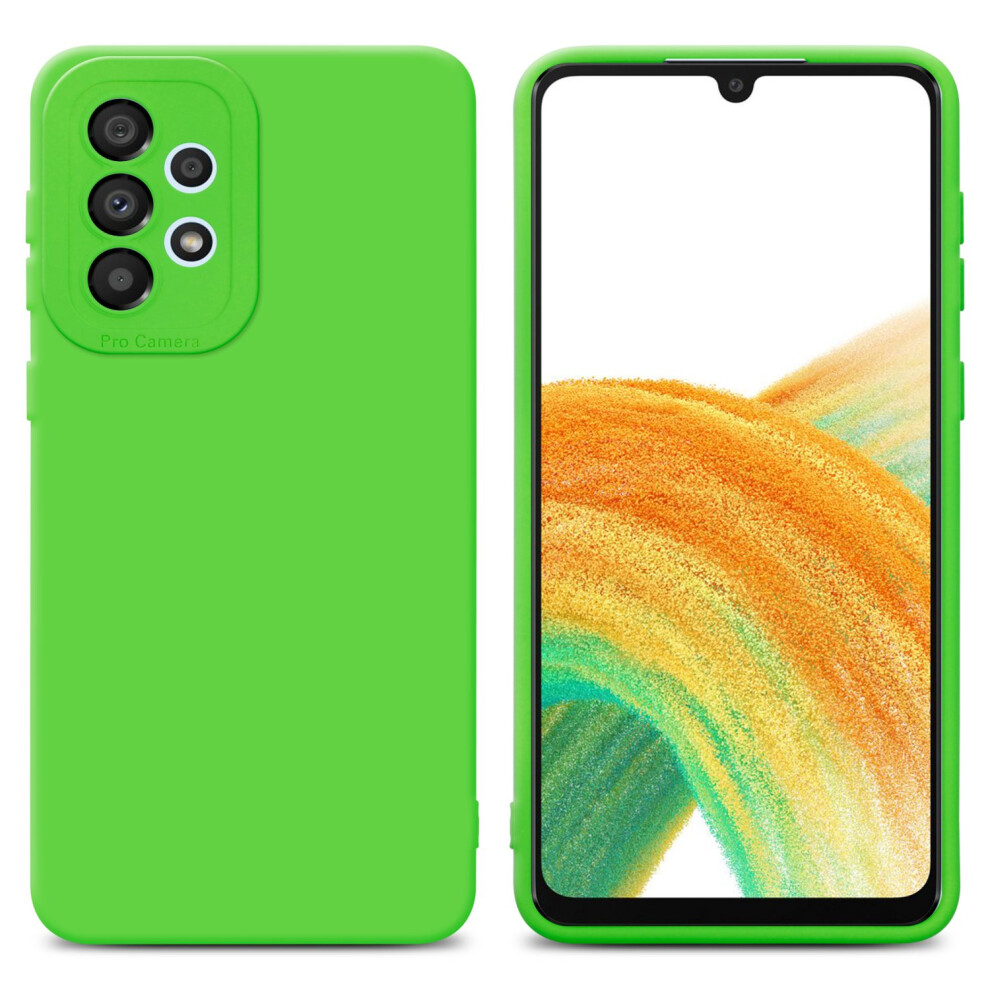 (FLUID GREEN) Cadorabo Case for Samsung Galaxy A52 (4G / 5G) / A52s Protective Cover made of flexible TPU Etui silicone