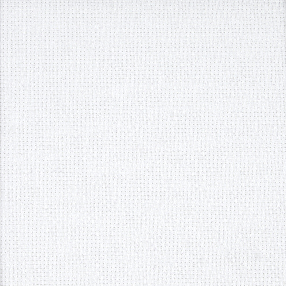 Charles Craft Iridescent Aida 14 Count 15"X18" Box-White GD1443BX-BLANC