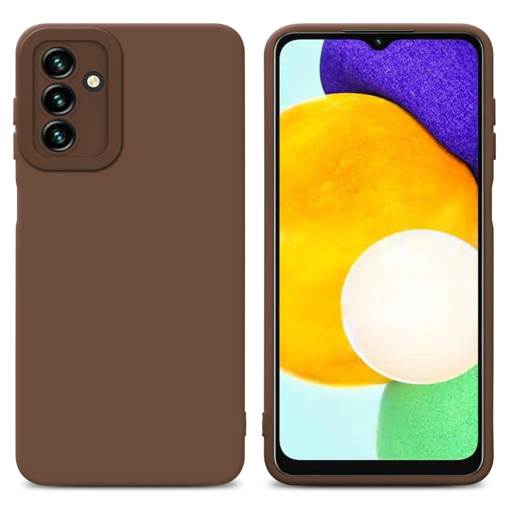 (FLUID BROWN) Cadorabo Case for Samsung Galaxy A13 5G Protective Cover made of flexible TPU Etui silicone