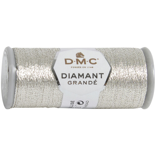 DMC DMC Diamant Grande Metallic Thread 21.8yd-Light Silver 381-G168