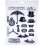 Tim Holtz Cling Stamps 7"X8.5"-Distinguished CMS-371 1