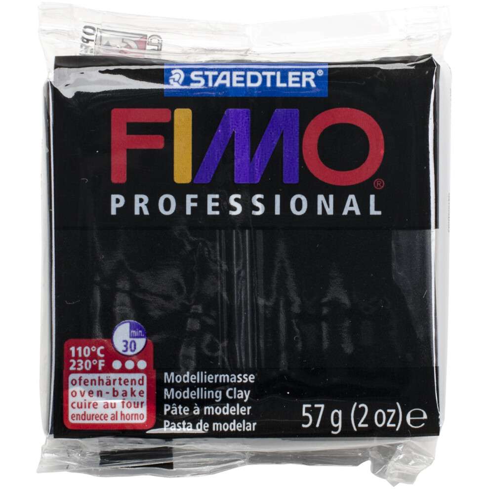 Fimo Professional Soft Polymer Clay 2oz-Black EF8005-9