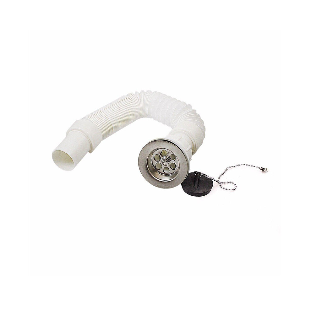 Multipurpose Use Water Pipe With Drain 350Mm- White 57388717