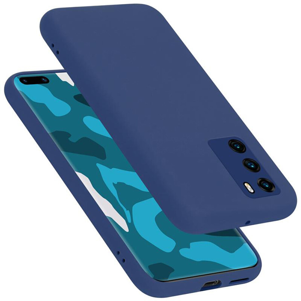 Photos - Case Cadorabo for Huawei P40 Cover Protection TPU Silicone Gel (LIQUID BLUE)