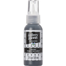 FolkArt Gallery Glass Liquid Lead 2oz-Black 19702