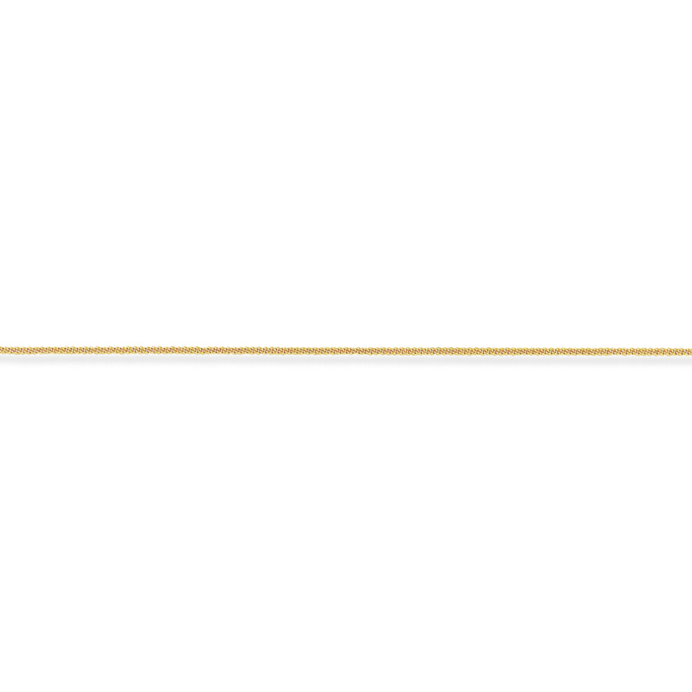 (16) Jewelco London 18ct Gold Tight Link Curb Pendant Chain Necklace 0.92mm