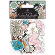 Craft Consortium Chipboard Ephemera 20/Pkg-Enchanted Jungle CCEPH002