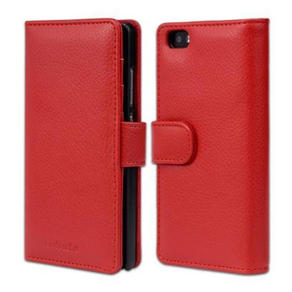 Cadorabo (Inferno ) Case For Huawei P8 Lite 2015 Case Cover Red