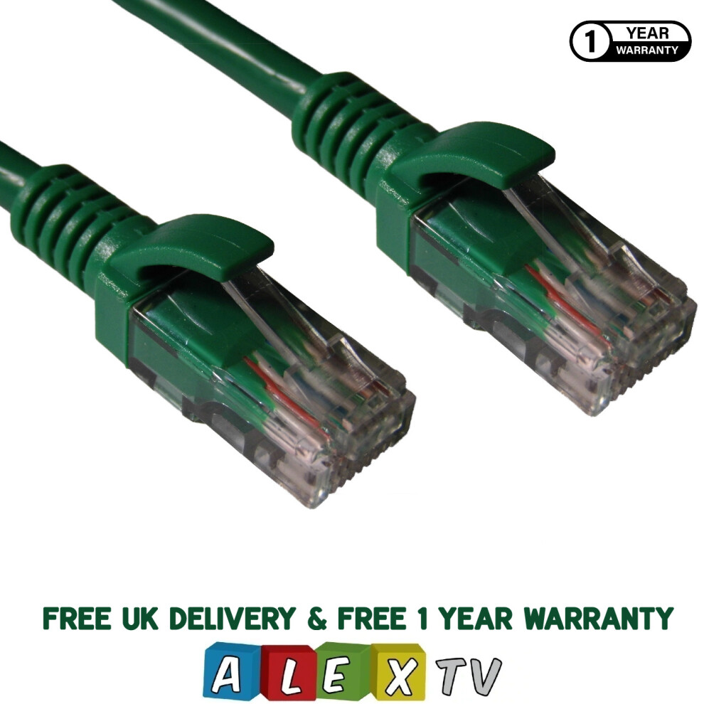 0.5M Cat5e Ethernet Utp Data Network Lan Install Cable Rj45 Patch Lead Green 3301424102439