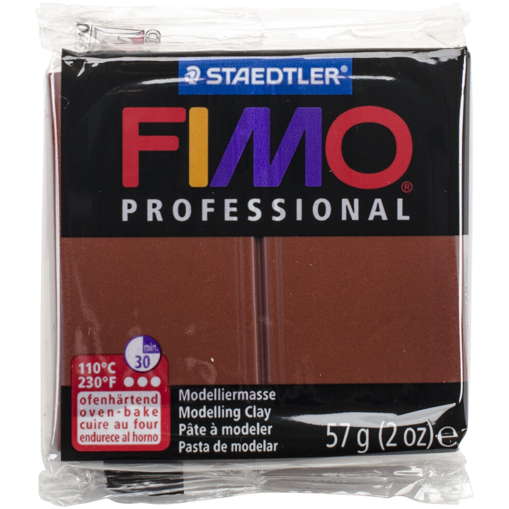 Fimo Professional Soft Polymer Clay 2oz-Chocolate EF8005-77