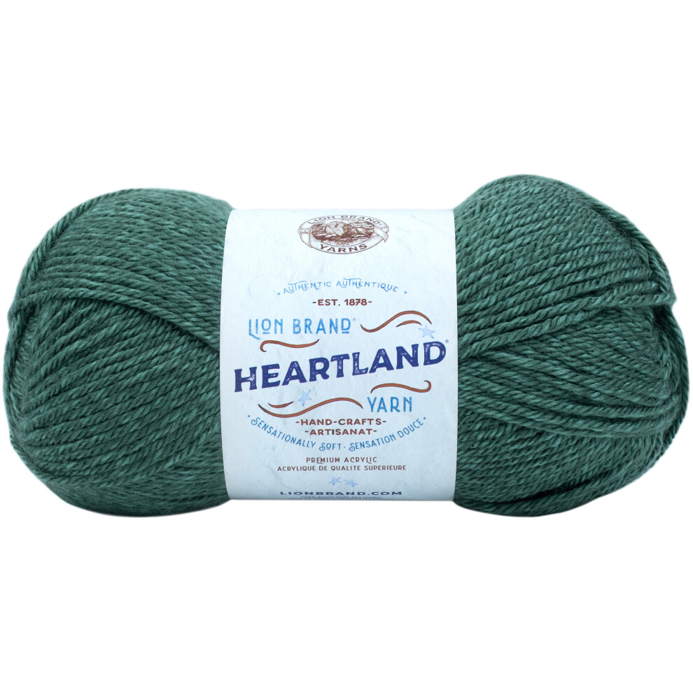 Hilo Heartland De Lion Brand Yarn Para Crochet, Tejido Y Tejido De Punto, Paquete De 1, Multicolor, Monta As Rocosas-image