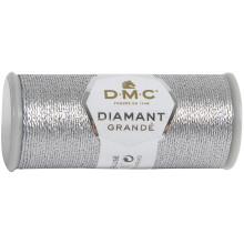 DMC Corporation DMC Diamant Grande Metallic Thread 21.8yd-Dark Silver Emproidery Accessory Sliver