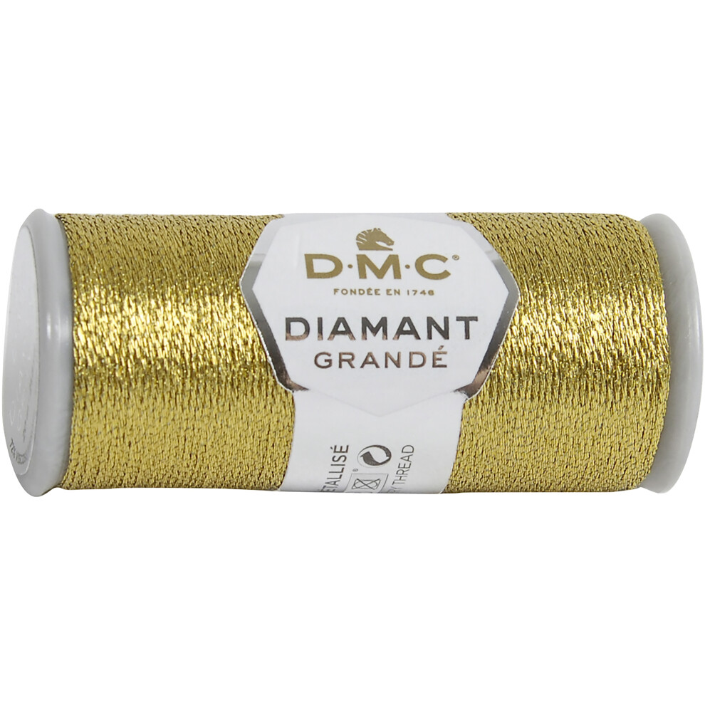 Dmc Diamant Grande Metallic Thread 21.8Yd-Dark 381-G3852 Gold