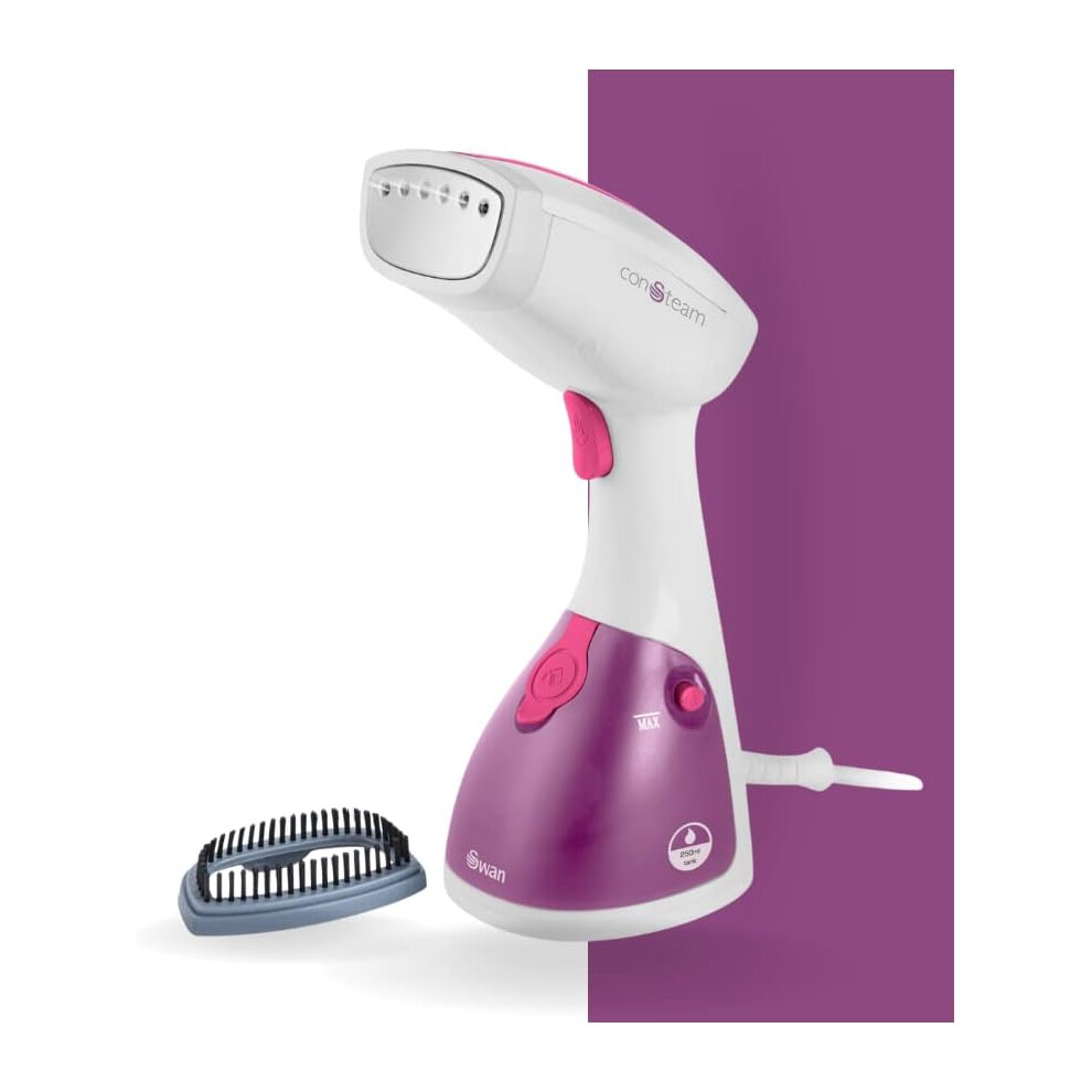 Swan Si12020n, Handheld Garment Steamer, Lightweight &Compact Uk Pink