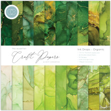 Craft Consortium Double-Sided Paper Pad 12"X12" 30/Pkg-Ink Drops Organic, 20 Designs CCPAD027