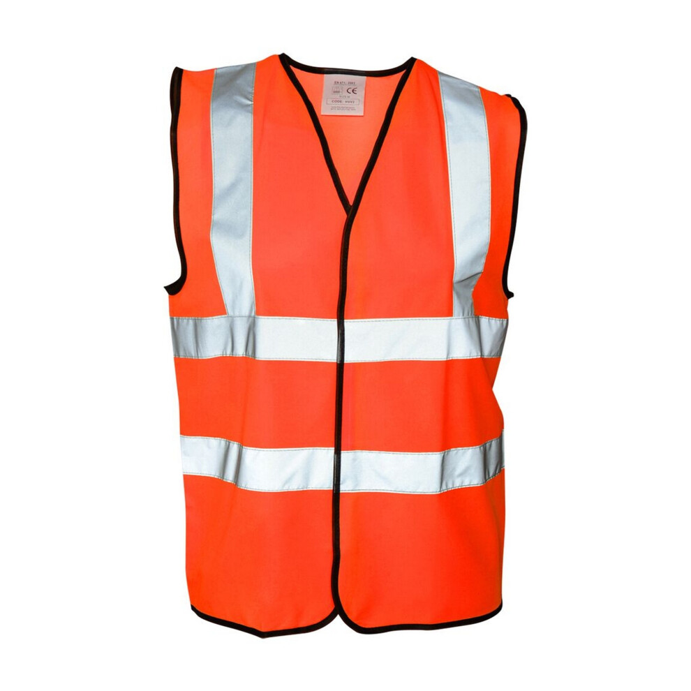 (3XL, Orange) Absolute Apparel Mens Hi Vis Waistcoat