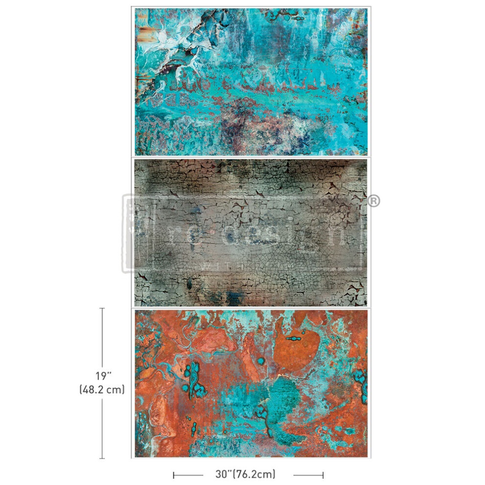 Prima Re-Design Decoupage Decor Tissue Paper 19.5"X30" 3/Pkg-Rustic Romance RE666446