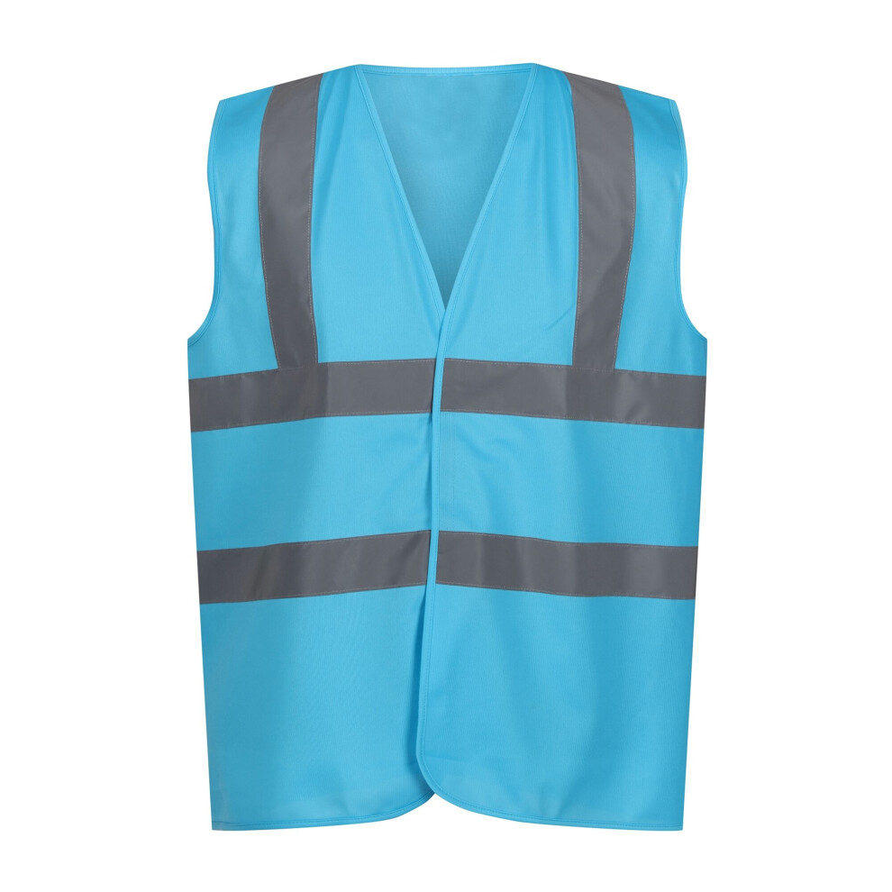 (S, Sky Blue) Regatta Unisex Adult Pro Identity Hi-Vis Vest