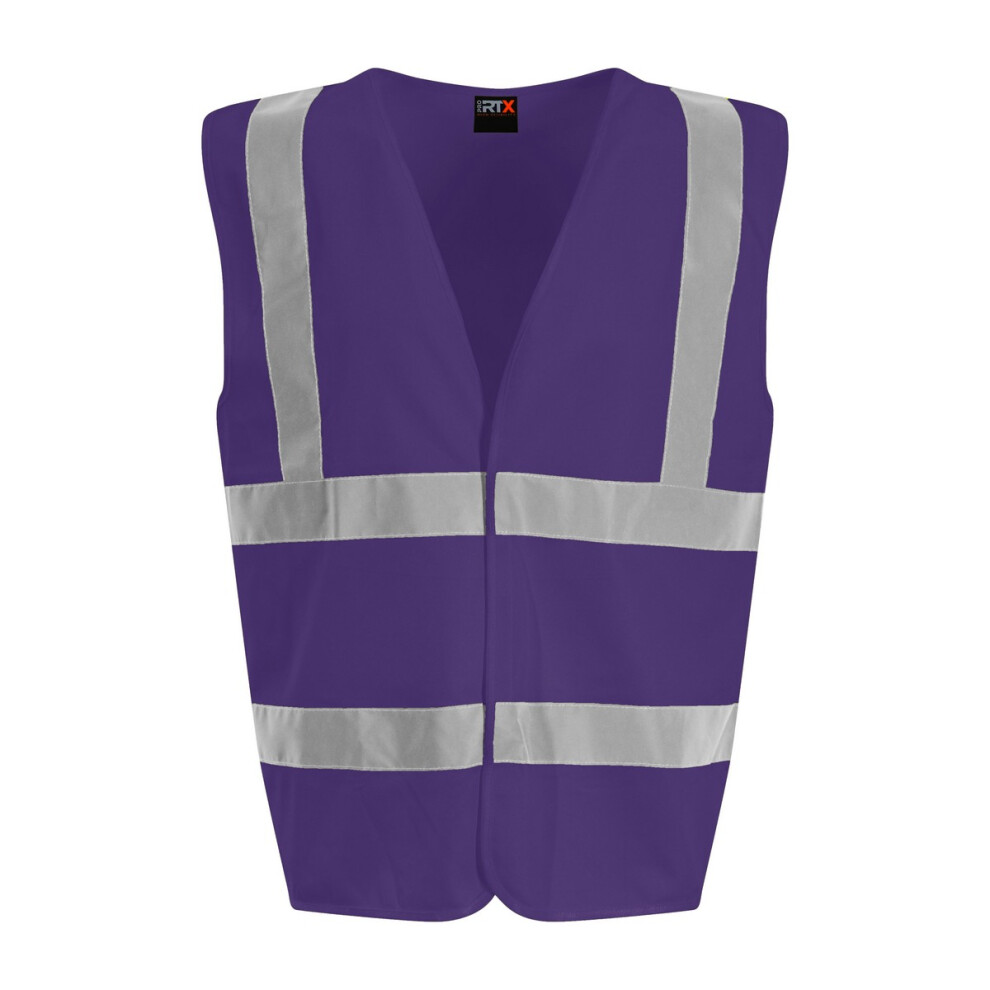 (2XL, Purple) PRO RTX Unisex Adult Sleeveless Hi-Vis Vest-image-OPC-P86Y5XW-NEW