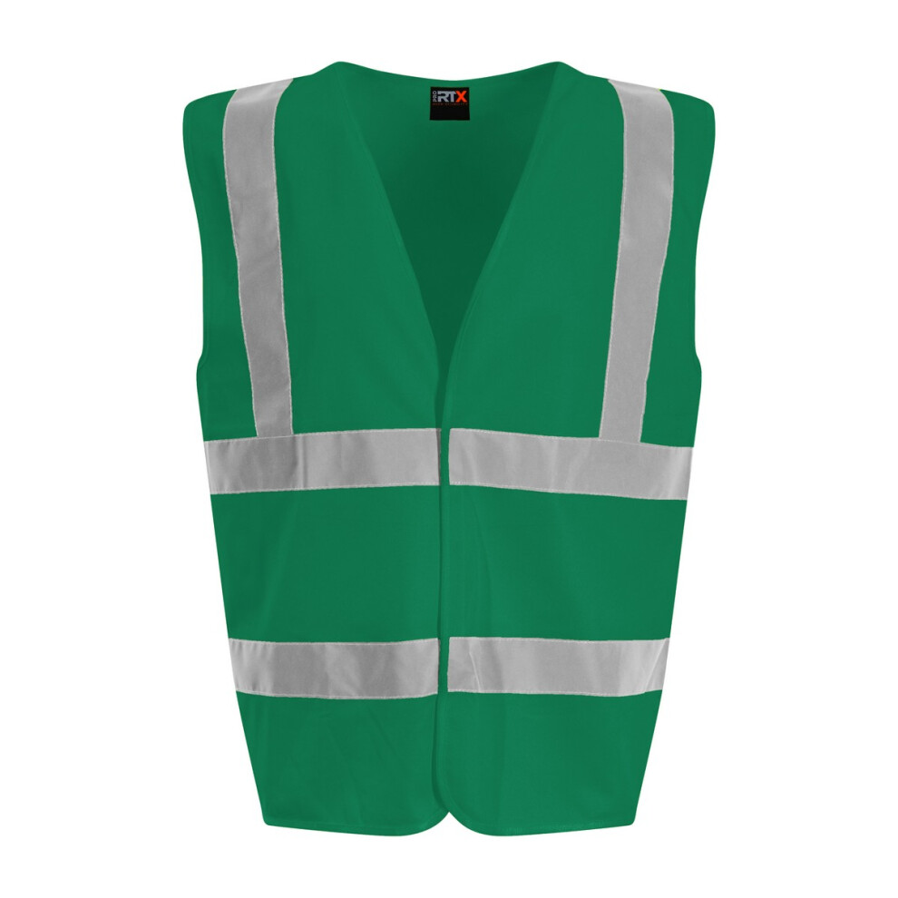 (S, Paramedic Green) PRO RTX Unisex Adult Sleeveless Hi-Vis Vest-image-OPC-P86Y5Z7-NEW