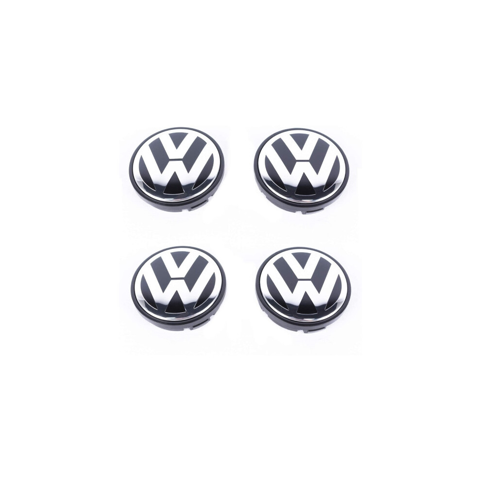 VW Car Wheel Centre Hub Caps 56mm 4 PCS For Jetta 1999-2009 Polo 2002-2015