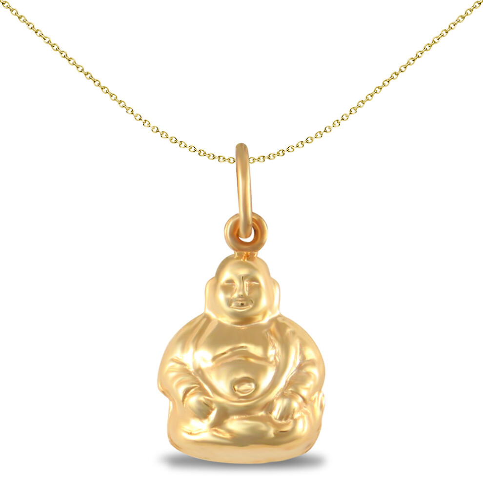 9ct Gold  Buddha Charm Pendant - JPC224