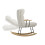 Living And Home Sherpa Upholstered Adjustable Rocking Chair 5