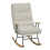 Living And Home Sherpa Upholstered Adjustable Rocking Chair 1