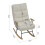 Living And Home Sherpa Upholstered Adjustable Rocking Chair 6