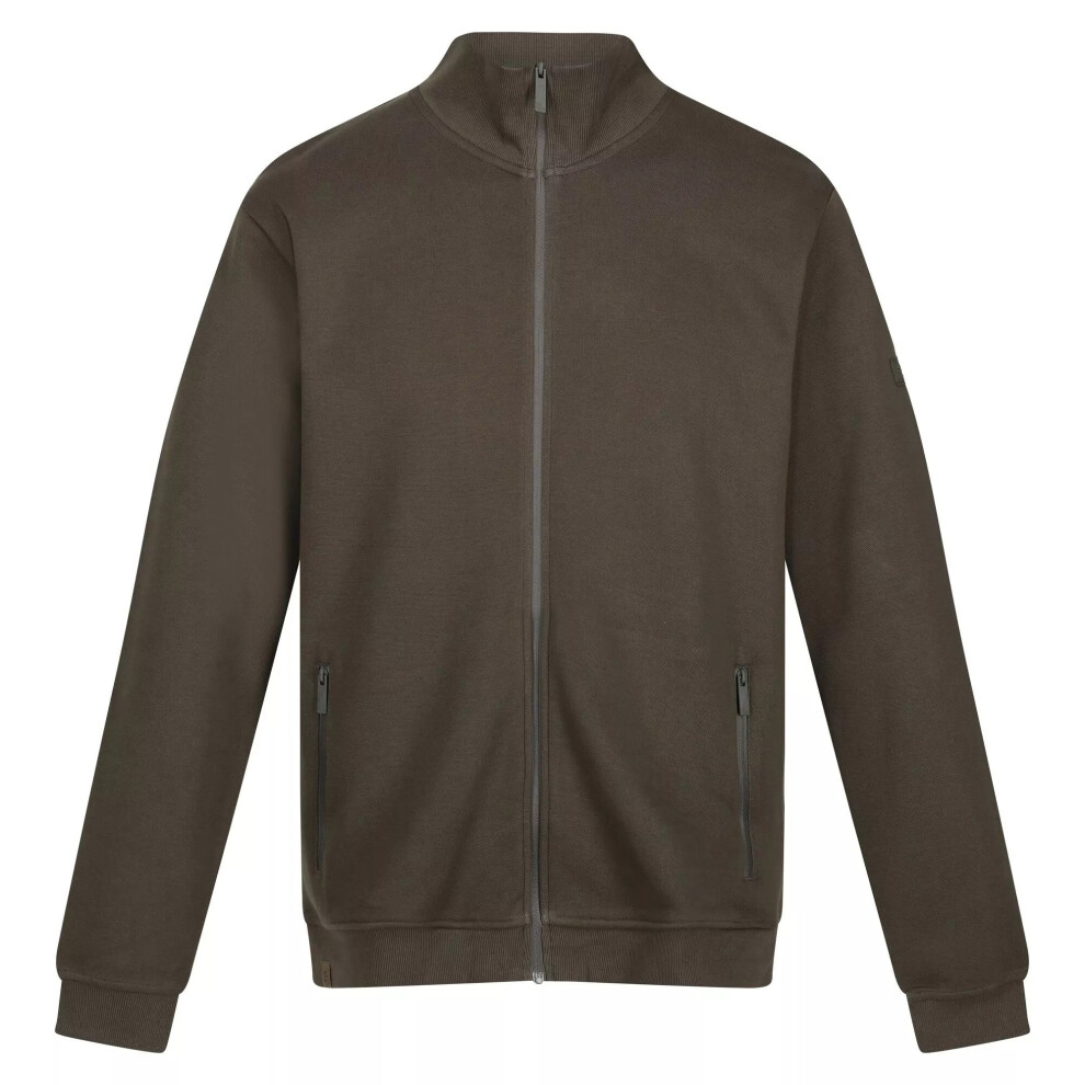 (M, Dark Khaki) Regatta Mens Felton Sustainable Full Zip Fleece Jacket