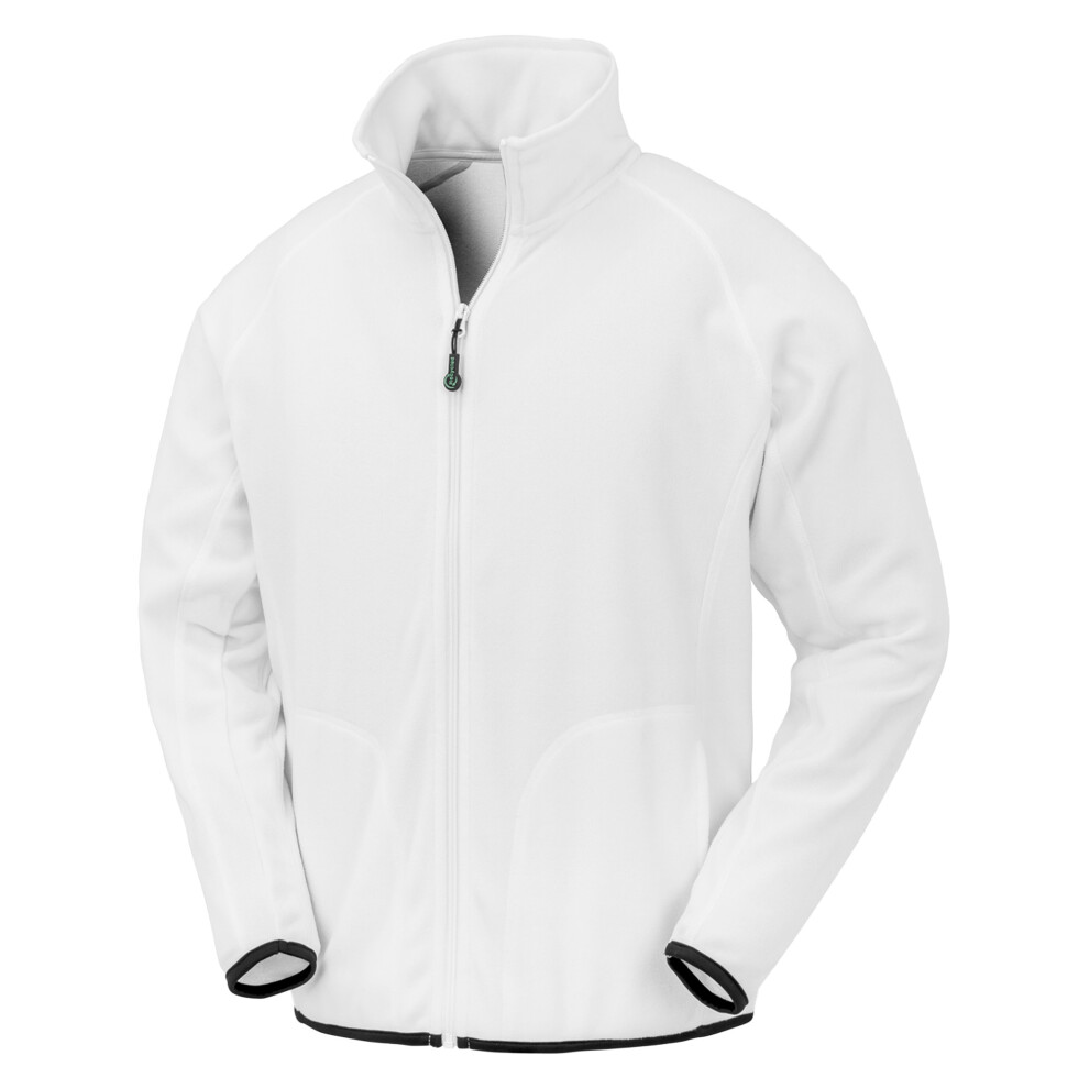 (3XL, White) Result Genuine Recycled Mens Microfleece Jacket