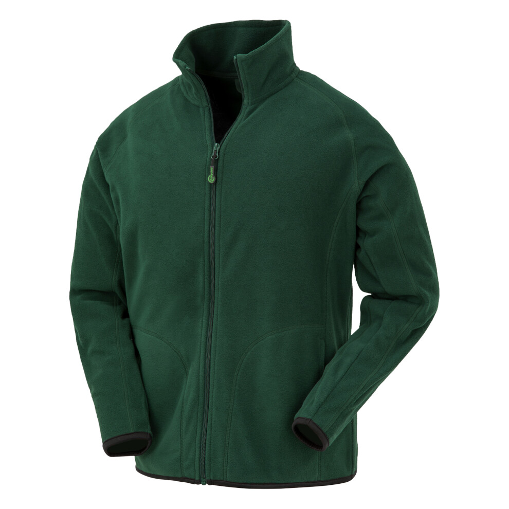 (XS, Forest Green) Result Genuine Recycled Mens Microfleece Jacket