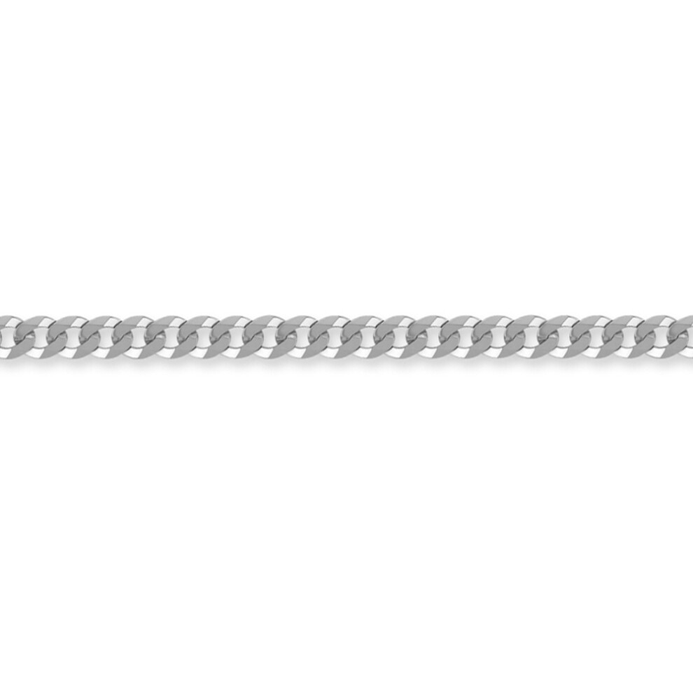 (16) Jewelco London Sterling Silver 4mm Gauge Curb Chain