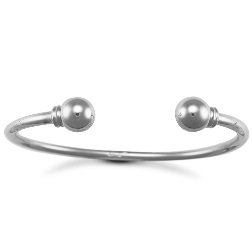 Jewelco London Silver Torque Ladies Bangle Bracelet 3.5mm - ABG019